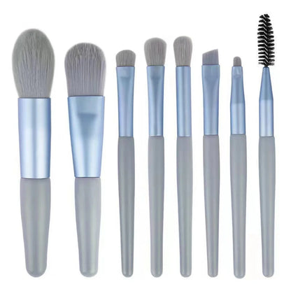 Make-up Pinselset – 8 weiche, flauschige Pinsel für Foundation, Rouge, Puder, Lidschatten und Blending