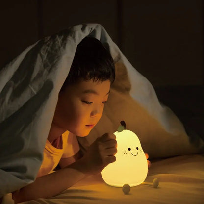 Nachtlicht Birne mit LED und Farbwechsel – dimmbar, per Touch steuerbar und USB-aufladbar