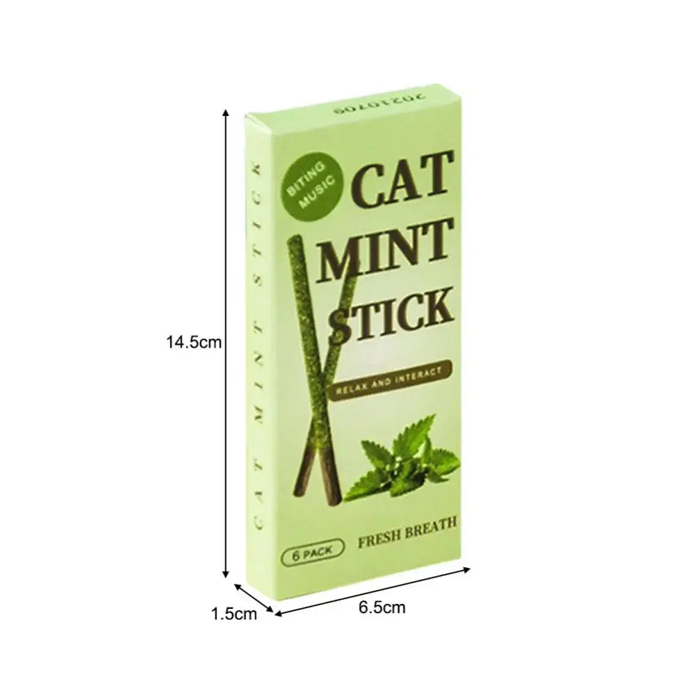 6er-Set natürliche Matatabi-Sticks mit Katzenminze – ideal zum Kauen, Zahnpflege und spielerischen Verwöhnen deiner Katze.