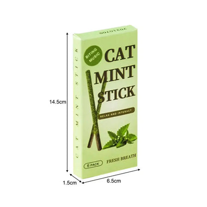 6er-Set natürliche Matatabi-Sticks mit Katzenminze – ideal zum Kauen, Zahnpflege und spielerischen Verwöhnen deiner Katze.