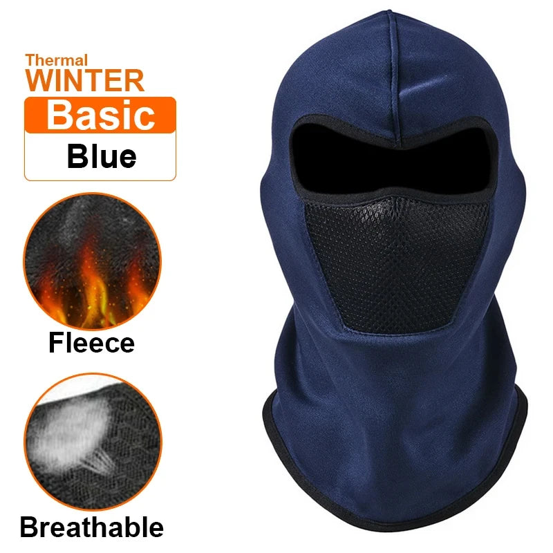 Thermo Sturmhaube – Vollgesichtsmaske aus Fleece für optimalen Kälteschutz. Ideal für Radfahren, Motorradfahren, Skifahren, Angeln und Outdoor-Abenteuer.