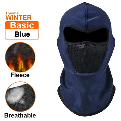 Thermo Sturmhaube – Vollgesichtsmaske aus Fleece für optimalen Kälteschutz. Ideal für Radfahren, Motorradfahren, Skifahren, Angeln und Outdoor-Abenteuer.