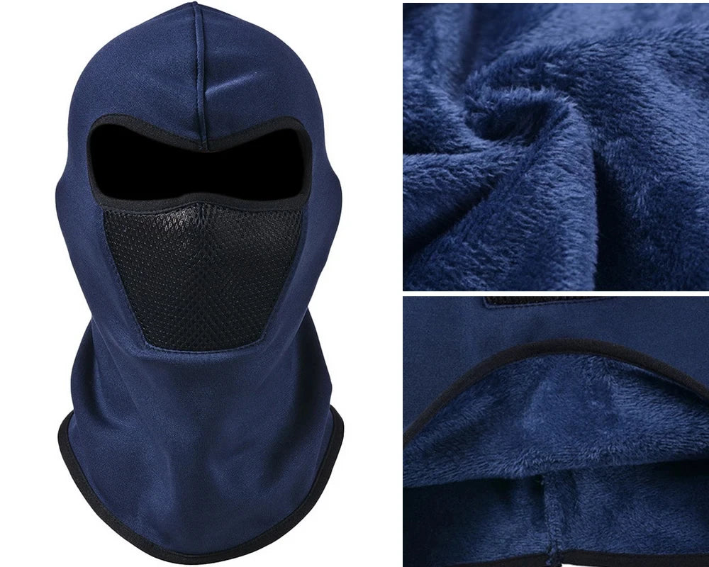 Thermo Sturmhaube – Vollgesichtsmaske aus Fleece für optimalen Kälteschutz. Ideal für Radfahren, Motorradfahren, Skifahren, Angeln und Outdoor-Abenteuer.