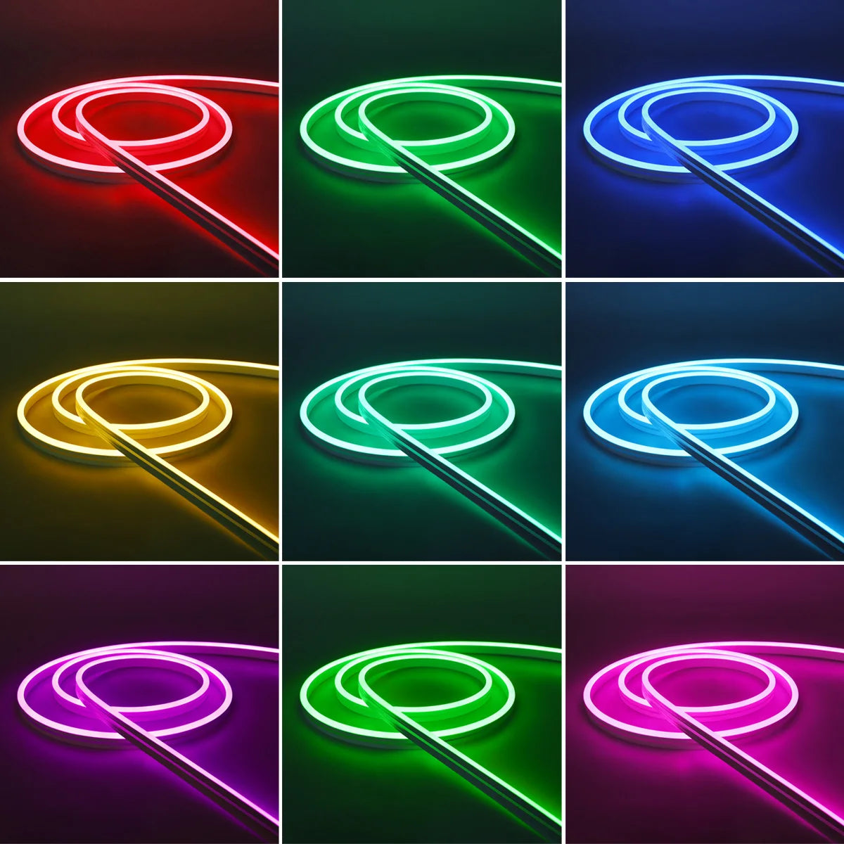 3.0 Neon LED Streifen – Dimmbarer RGB-LED-Streifen mit USB 5V, kompatibel mit Tuya, SmartThings, Alexa & Google. Smarte Lichtsteuerung für individuelle Atmosphäre.