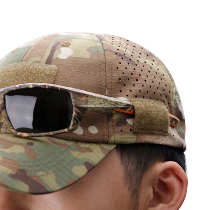 Atmungsaktive Camouflage-Basecap für Herren – mit Sonnenschutz, ideal für Outdoor-Aktivitäten wie Wandern, Angeln, Camping oder Sport.