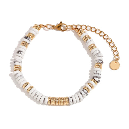 MamacitaSlay Armband mit Jade, Tigerauge, Howlith, Malachit & Achat – stilvoller Mix aus Natursteinen für Glück, Balance & Gesundheit.