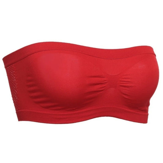 Schulterfreies Bandeau-Top aus Mesh – atmungsaktiv, leicht und perfekt als unsichtbarer Begleiter für sommerliche Outfits.