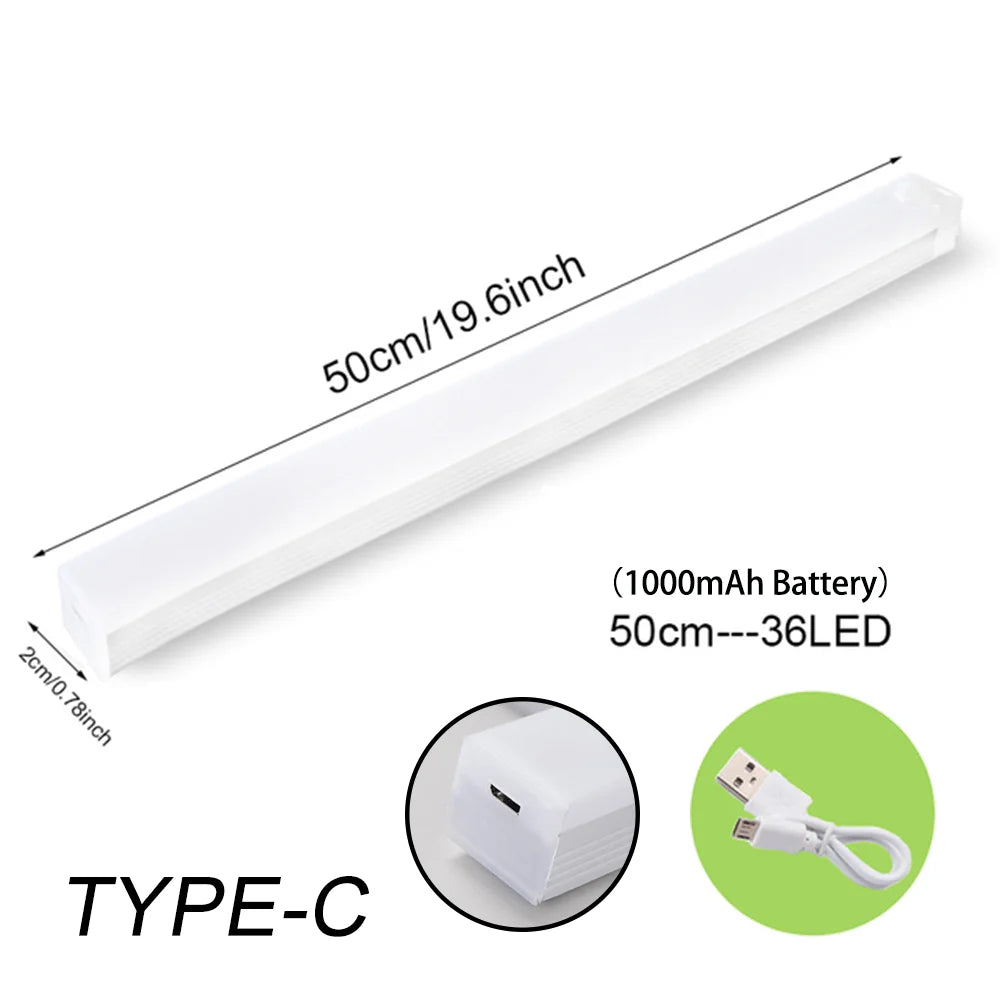 Kabelloses LED-Licht mit Bewegungssensor & USB-C – wiederaufladbar, ideal für Schrank, Küche, Treppe oder als Nachtlicht.