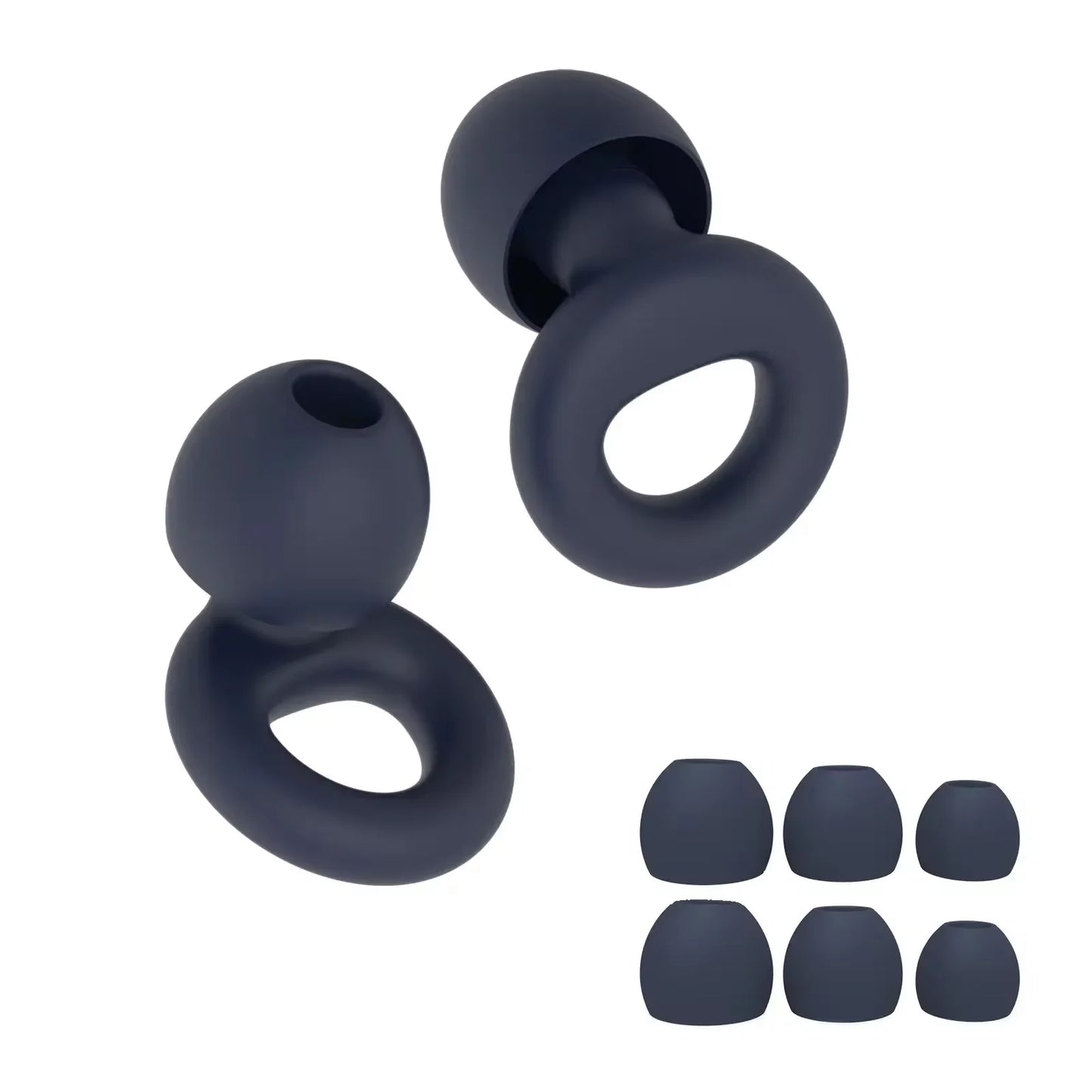 Bouchons d'oreilles en silicone avec réduction de bruit – insonorisés, confortables et idéaux pour nager, dormir ou pour un repos ininterrompu.