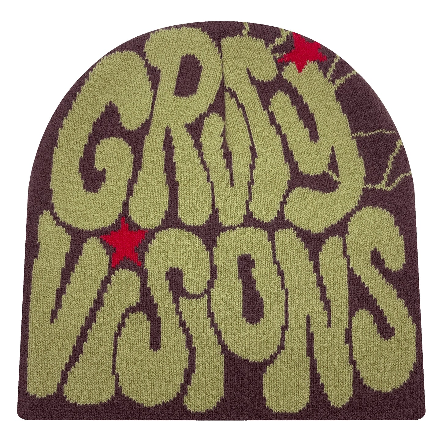 Trendige Strickmütze aus Acryl mit GR-Jacquard-Design – warm, stylisch und ideal für Damen & Herren im urbanen Outdoor-Look.