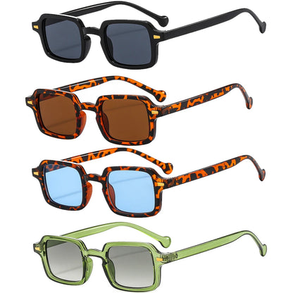Luxuriöse rechteckige Sonnenbrille im Vintage-Stil – unisex, UV400 & Anti-Glare, ideal für elegante Alltags- oder Sommer-Looks.