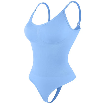 "Form-fitting bodysuit with thong cut – soft, figure-hugging, and ideal for a smooth silhouette under any outfit."