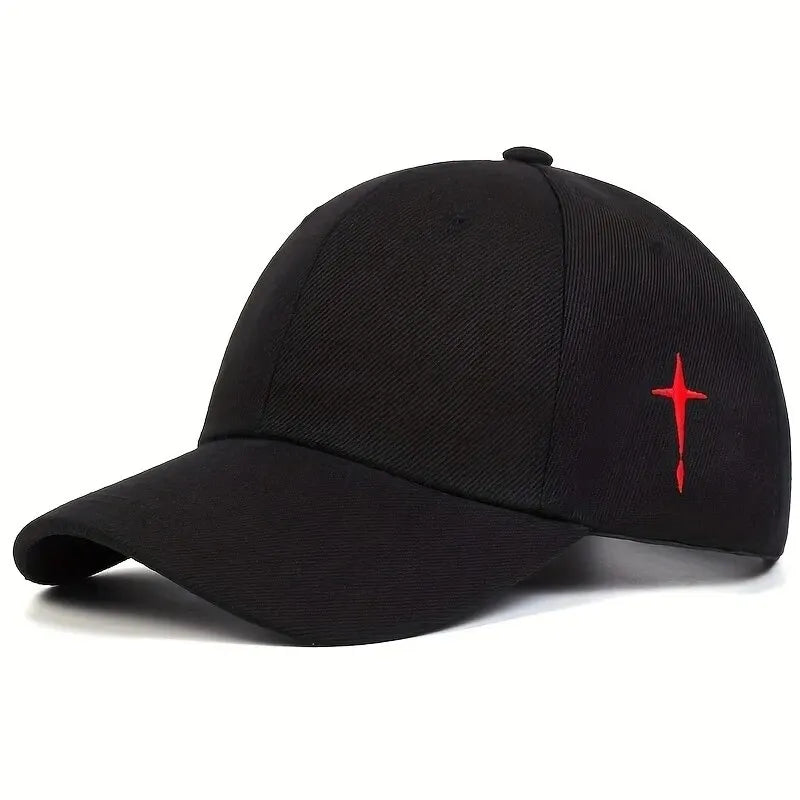 Luftige Baseball Cap mit Stickerei und Gesichtsfreiheit