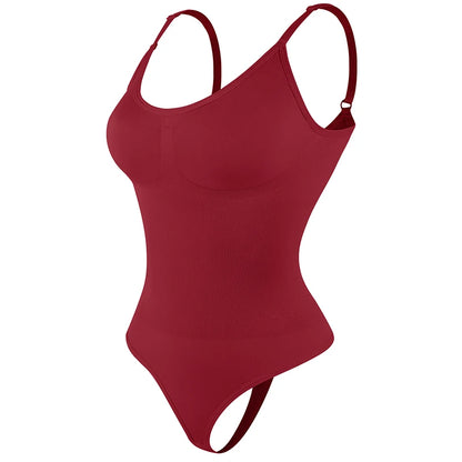 "Form-fitting bodysuit with thong cut – soft, figure-hugging, and ideal for a smooth silhouette under any outfit."