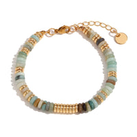 MamacitaSlay Armband mit Jade, Tigerauge, Howlith, Malachit & Achat – stilvoller Mix aus Natursteinen für Glück, Balance & Gesundheit.