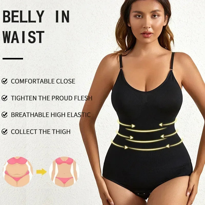 Nahtloser Shaping Bodysuit – Figurformende Unterwäsche mit Bauchkontrolle und Po-Lifting. Glattes, komfortables Design für eine perfekte Silhouette.