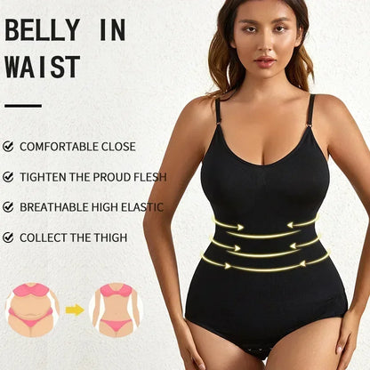 Nahtloser Shaping Bodysuit – Figurformende Unterwäsche mit Bauchkontrolle und Po-Lifting. Glattes, komfortables Design für eine perfekte Silhouette.