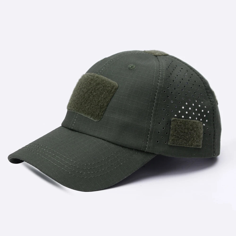Atmungsaktive Camouflage-Basecap für Herren – mit Sonnenschutz, ideal für Outdoor-Aktivitäten wie Wandern, Angeln, Camping oder Sport.