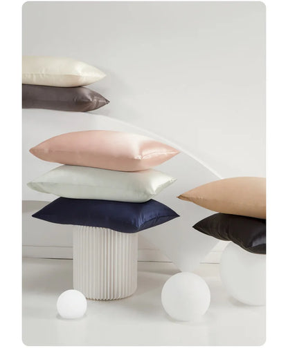 JuwenSilk Kissenbezug aus Maulbeerseide – extra glatt, haut- und haarfreundlich, luxuriös und perfekt für erholsamen Schlaf.