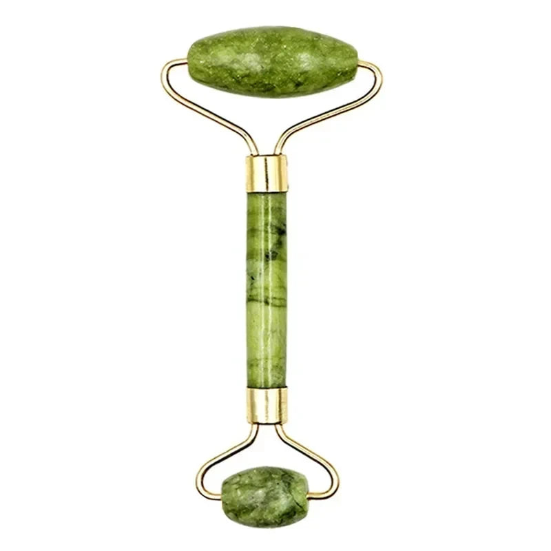 Gua Sha & Jade-Roller Set aus Naturstein – ideal für Gesichtsmassage, Hautpflege und entspannende SPA-Momente zu Hause.