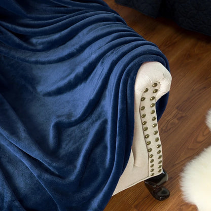 Coperta in pile-flanella – morbida, calda e perfetta come copertura per il letto o il divano in colori eleganti.