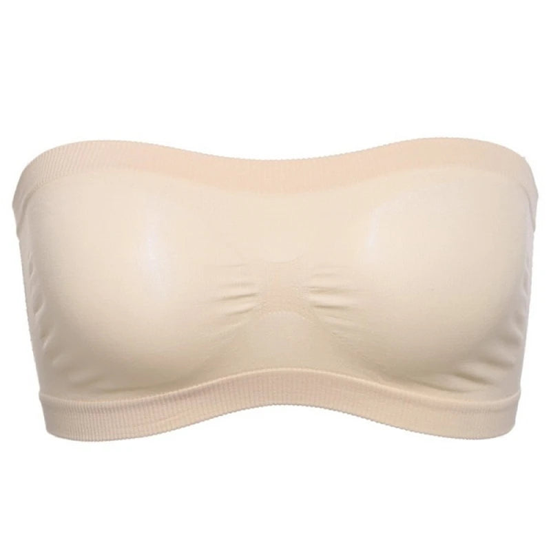 Schulterfreies Bandeau-Top aus Mesh – atmungsaktiv, leicht und perfekt als unsichtbarer Begleiter für sommerliche Outfits.