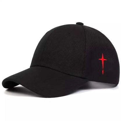 Luftige Baseball Cap mit Stickerei und Gesichtsfreiheit
