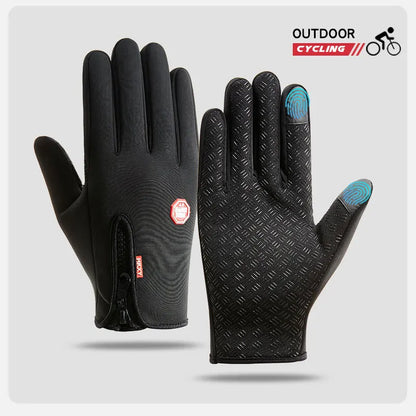 Wasserdichte Winterhandschuhe mit Touchscreen-Funktion – warm, rutschfest und perfekt für Rad, Gym, Outdoor oder Motorrad.