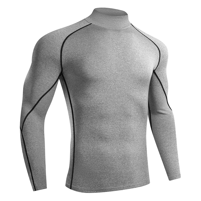 Schnelltrocknendes Kompressionsshirt mit langen Ärmeln – eng anliegend, atmungsaktiv und ideal für Running, Gym oder Training.