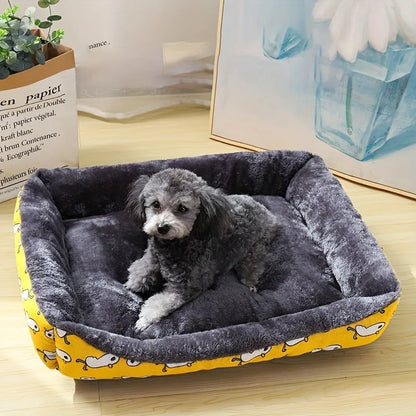Haustierbett mit Matte – Bequemes Bett für Hunde und Katzen in verschiedenen Größen