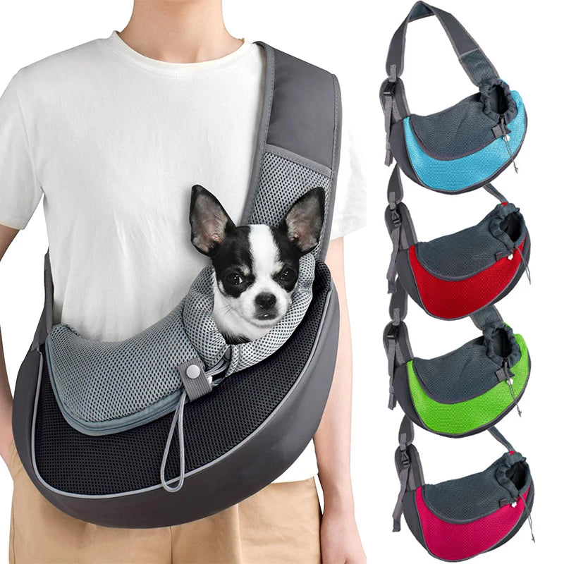 Haustier-Tragetasche – Bequemer Rucksack mit Netzdesign für Hunde und Katzen