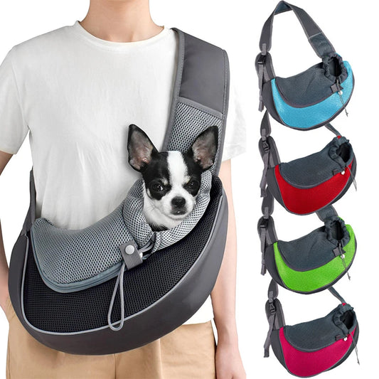 Haustier-Tragetasche – Bequemer Rucksack mit Netzdesign für Hunde und Katzen