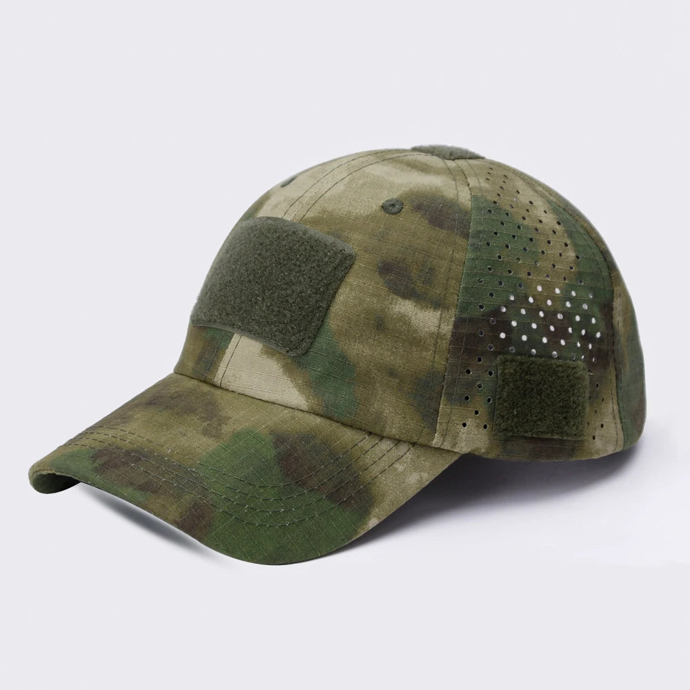 Atmungsaktive Camouflage-Basecap für Herren – mit Sonnenschutz, ideal für Outdoor-Aktivitäten wie Wandern, Angeln, Camping oder Sport.