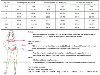 High-Waist Bikini Set – Gepolstertes Top mit Kettenträgern in 7 Farben
