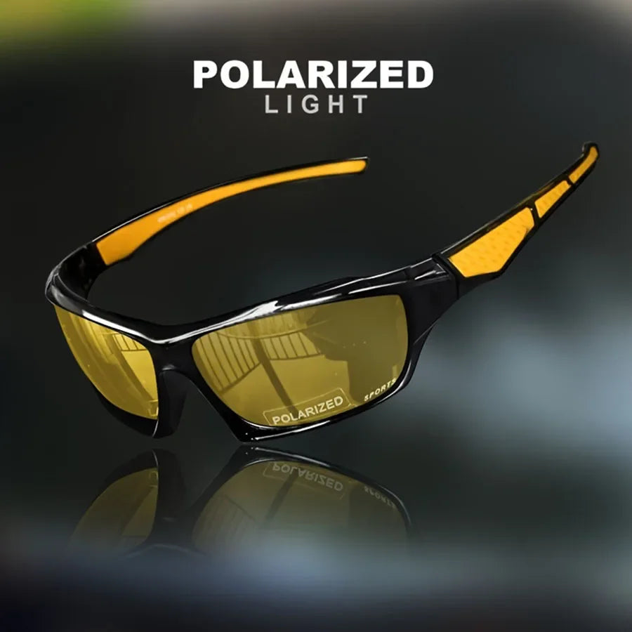 Polarisierte Sport-Sonnenbrille mit rundem Metallrahmen – unisex, UV400-Schutz und ideal für Outdoor, Sport & stylische Alltagslooks.