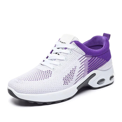 Leichte Damen-Laufschuhe mit atmungsaktivem Mesh & Air-Cushion-Sohle – bequem, schnelltrocknend und ideal für Sport, Training oder Alltag.