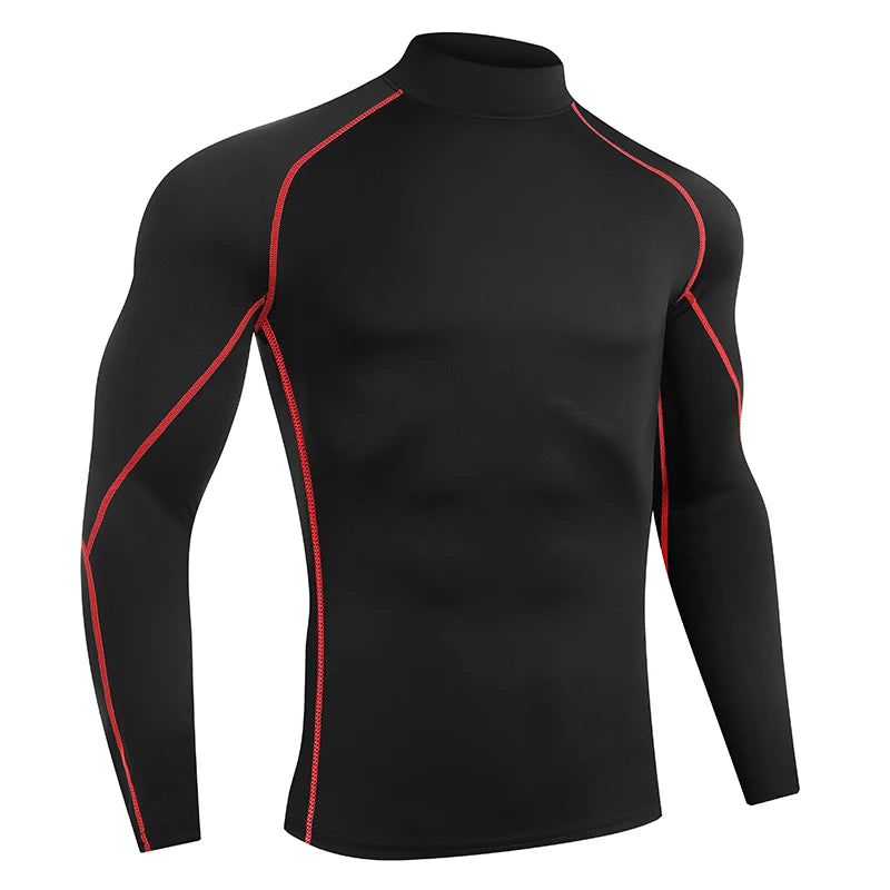 Schnelltrocknendes Kompressionsshirt mit langen Ärmeln – eng anliegend, atmungsaktiv und ideal für Running, Gym oder Training.