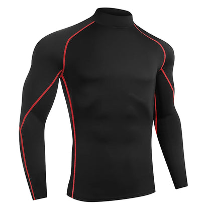 Schnelltrocknendes Kompressionsshirt mit langen Ärmeln – eng anliegend, atmungsaktiv und ideal für Running, Gym oder Training.