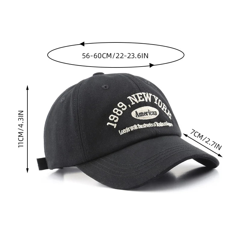 Unisex Baseballcap mit gestickten Buchstaben – aus weicher Baumwolle, verstellbar & ideal für Sport, Outdoor oder lässige Alltagslooks.