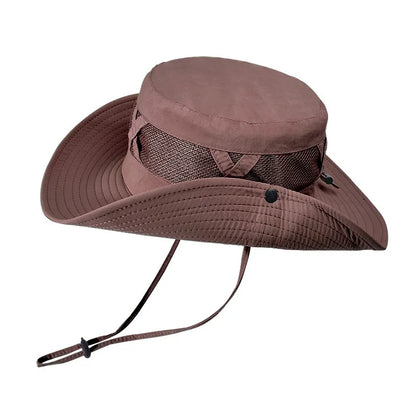 Atmungsaktiver Bucket Hat mit UPF 50+, verstellbar und faltbar – ideal für Sonne und Outdoor.