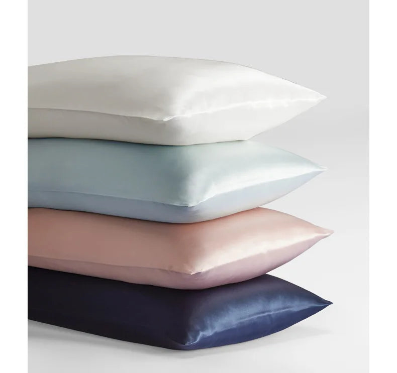 JuwenSilk Kissenbezug aus Maulbeerseide – extra glatt, haut- und haarfreundlich, luxuriös und perfekt für erholsamen Schlaf.