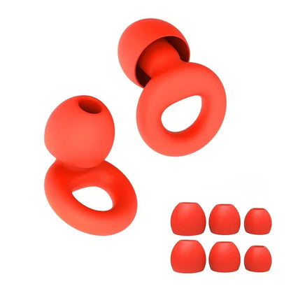 Bouchons d'oreilles en silicone avec réduction de bruit – insonorisés, confortables et idéaux pour nager, dormir ou pour un repos ininterrompu.