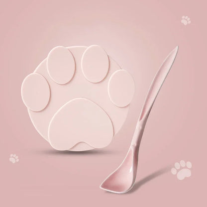 Tapa de silicona con cuchara – tapa de almacenamiento 2 en 1 para latas, mantiene la comida para mascotas fresca