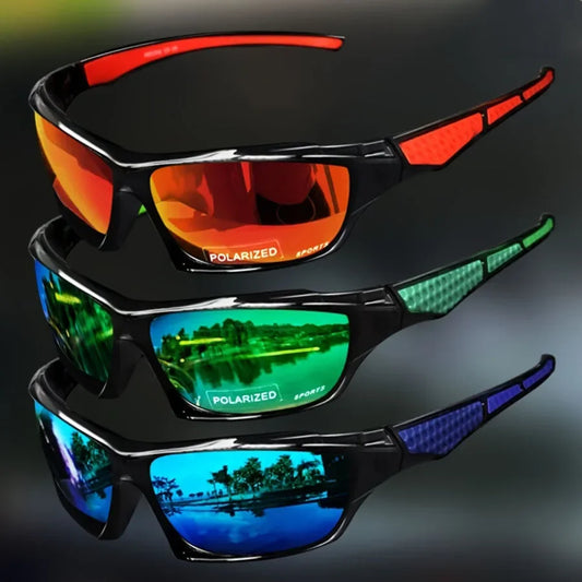 Polarisierte Sport-Sonnenbrille mit rundem Metallrahmen – unisex, UV400-Schutz und ideal für Outdoor, Sport & stylische Alltagslooks.