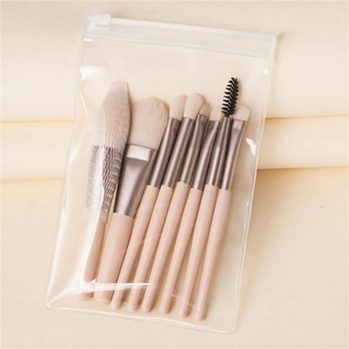 Make-up Pinselset – 8 weiche, flauschige Pinsel für Foundation, Rouge, Puder, Lidschatten und Blending