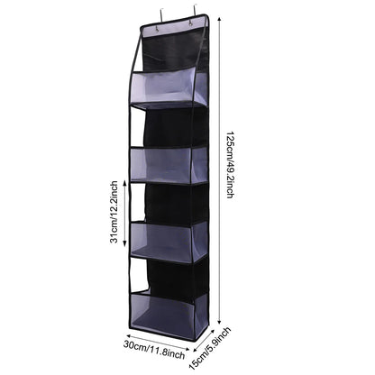 Türhängender Organizer mit 4/6 Fächern – ideal zur Aufbewahrung von Kosmetik, Accessoires oder Kleinteilen in Bad, Schlafzimmer oder Flur.