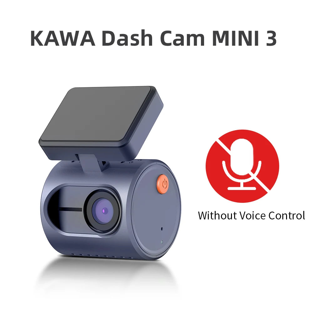 KAWA MINI 3 Dashcam mit 2K-Auflösung, Nachtsicht, Sprachsteuerung & WLAN – kompakt, smart und ideal für sicheres Fahren.