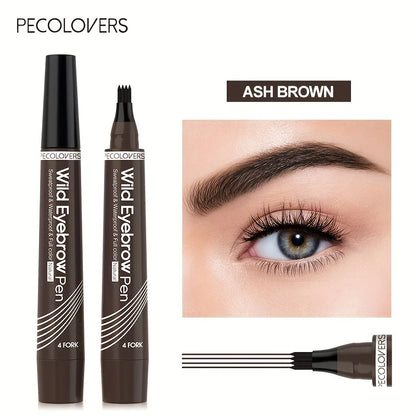 Wasserfester Augenbrauenstift mit 4-Zack-Spitze – für präzise, natürliche Härchenzeichnung in 6 Farben, ideal für langanhaltendes Brauen-Make-up.