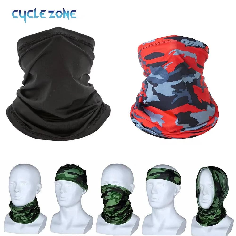 Atmungsaktive Multifunktionsmaske mit UV-Schutz – als Schal, Stirnband oder Gesichtsmaske nutzbar, ideal für Outdoor, Rad & Hiking.