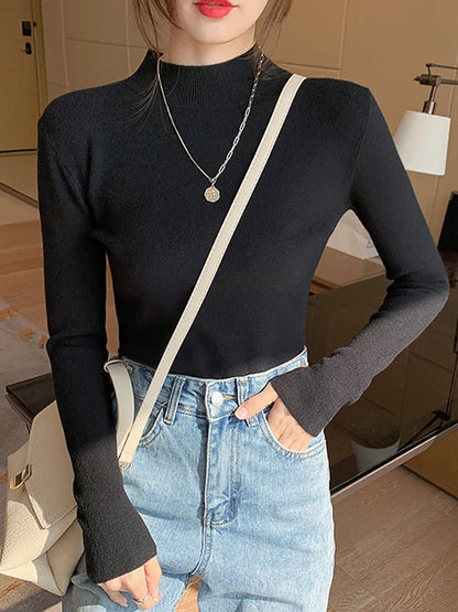 Rollkragenpullover – Eleganter Strickpullover mit Langarm & Stretch für stilvollen Komfort